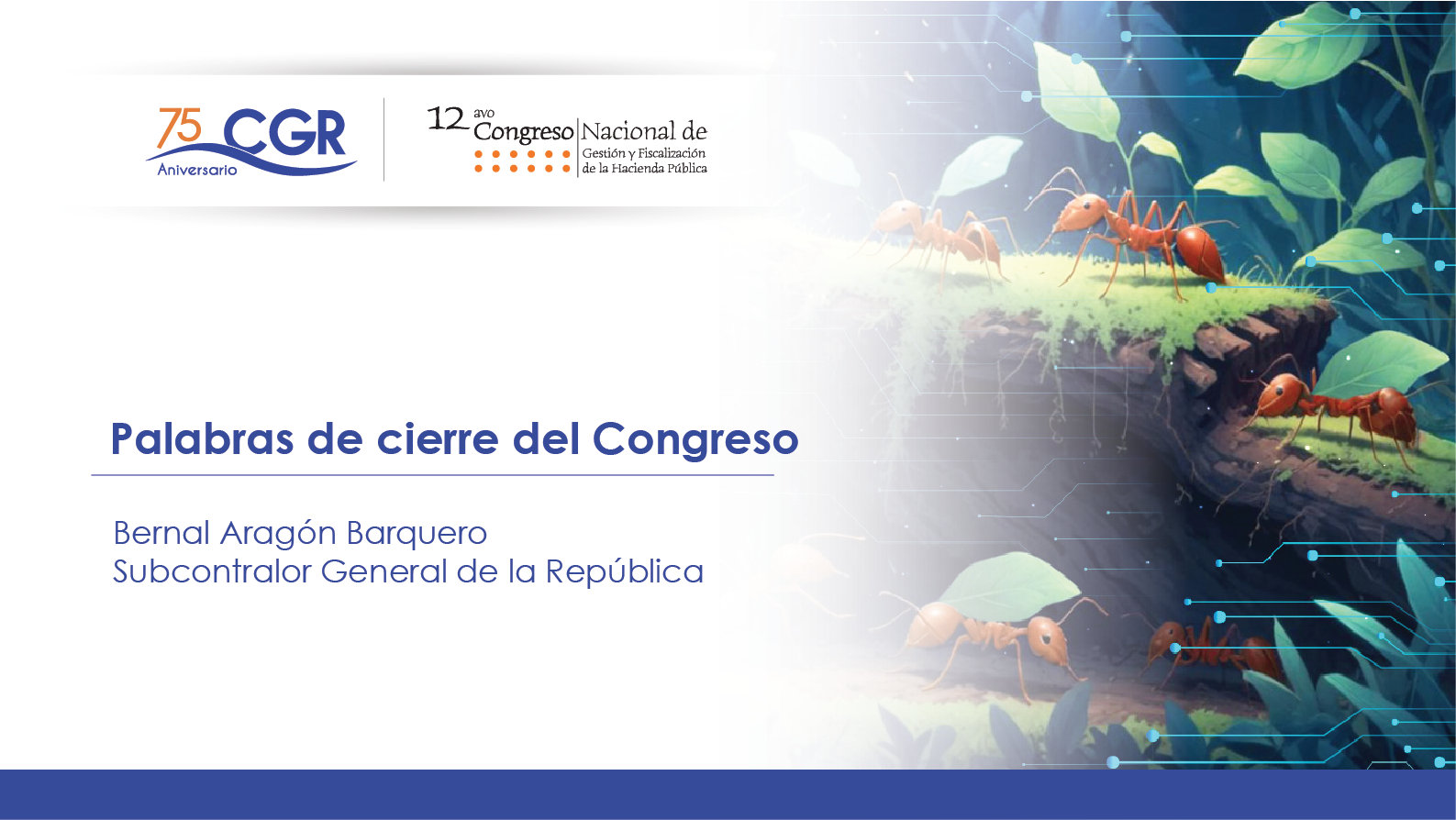 Palabras de cierre del congreso