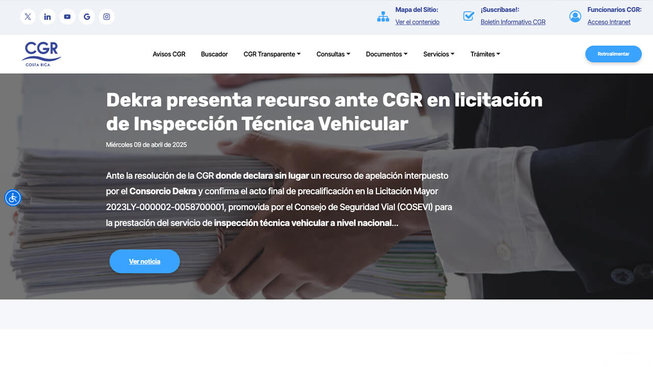 ¡Le invitamos a conocer el nuevo Sitio Web de la CGR, renovado y mejorado pensando en usted!