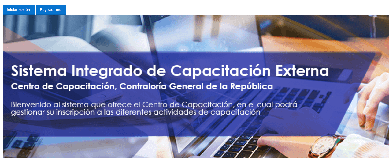 Ingresar al Sistema Integrado de Capacitación Externa (Registro de usuarios)
