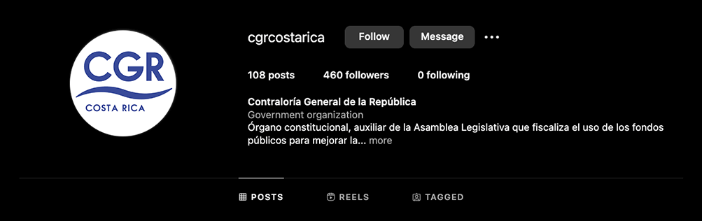 Publicaciones a través de Instagram