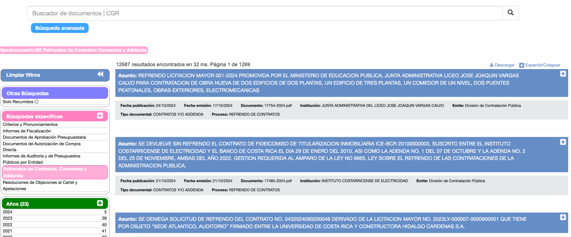 Refrendos de Contratos, Convenios y Addenda