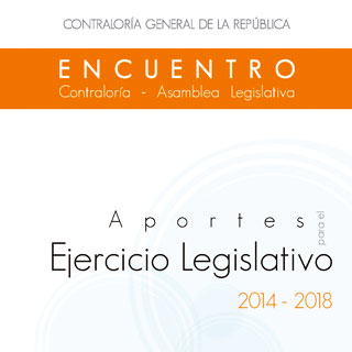 Ver el documento (pdf) denominado: Aportes para el Ejercicio Legislativo - 2014-2018